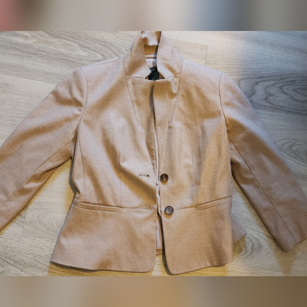 Ann Taylor beige petite suit set